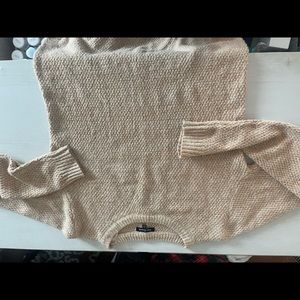 Pink Clover Curve Hem Sweater